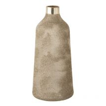 Vase en verre argent 21x21x49 cm