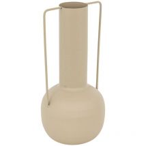 Vase métal Sylvain beige lin H295cm Atmosphera Créateur D'intérieur