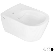 WC suspendu – Céramique – Vase mural sans rebord Greta – Caractéristique de la cuvette, Type de bride, Caractéristiques bâti support WC, 