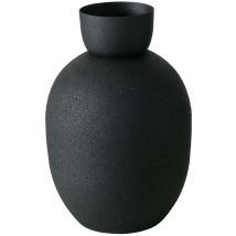 Vase noire en métal maynar, 17 cm
