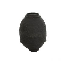Vase en Papier mâché noir 43x43x60 cm