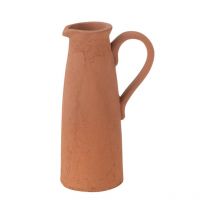 Vase Pichet en Terre Cuite 'Moke' 36cm Cuivre