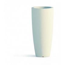Monacis - Vase Polymère Stilo Rond Blanc - ø 33 cm. - h 70cm.