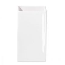 Vase Quadro H16cm Asa Blanc Rectangle