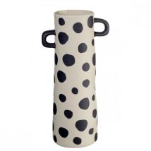 Vase Rayu à pois H28cm Asa Noir Cylindre