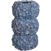 Beliani - Vase Rétro à Fleurs en Magnésium Intérieur Extérieur Bleu Muzaki