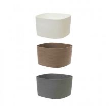 Rodi Quadratische Vase Mit Wasserreserve – 37 X 37 H21 Cm