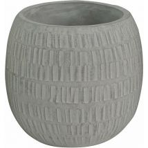 Vase rond basse en plein air fibre 23x23x19 cm Gladiolo