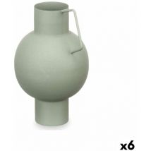 Giftdecor - Gift Decor Vase sphère en acier vert 15 x 23 x 13 cm (6 pièces)
