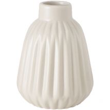 Vase strié, ESKO, beige