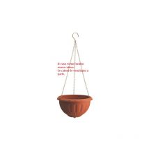 Vase suspendu en plastique panier stella cm 30x18h pots plantes terrasse jardin sans chaA ne