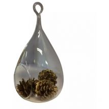 Vase suspendu grand en verre transparent - glassbox