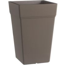 Pot De Fleurs Carré Brun 38x38 Cm H 80 Mod. Stalk