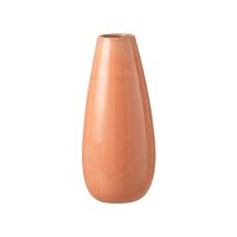 Vase haut en céramique orange 22x22x48 cm