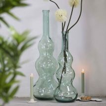 Vase Venerio verre vert 75x27x27cm