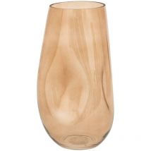 Vase verre Bravi beige H33cm Atmosphera Créateur D'intérieur