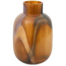 Maison Aubertin - Vase - Verre Fumé Marron - Tina - 19x29 Cm