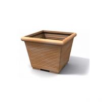 Vaso quadrato per piante Grafite