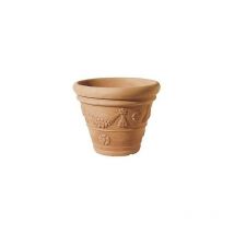 Vasi vaso Telcom conca tropea con decoro in resina cura delle piante vasi tropea: h 34 cm - 40 cm
