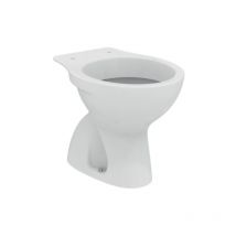 Wc à chasse d'eau, blanc brillant sur pied Ideal Standard Eurovit - Con copri wc Standard