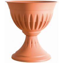 Vaso a calice alba col. terracotta ï cm. 43X46 h