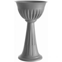 Vaso a colonna alba col. grigio ï cm. 43X74,5 h