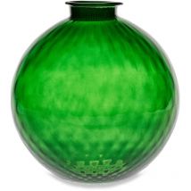 Ft Feel The... - Vaso artigianale sfera bevanda in vetro di Murano verde smeraldo 25 cm - Verde smeraldo