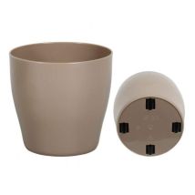 Veca - B-living Vase Ø 35 Cm Roues D'Intérieur Cache-pot Moderne Diverses Couleurs - Couleur : Havane - Colore: Terra Laguna