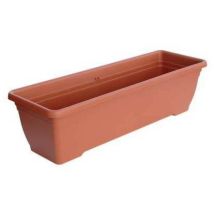 Fioriera da balcone in polipropilene terracotta – 80x20 cm – Resistenza raggi UV 8 – Riciclabile 100%