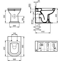 Ideal Standard - Vaso Calla Filoparete