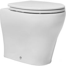 Simas - Vaso carenato aria rimless bianco Coprivaso non incluso