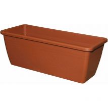 Vaso cassetta rettangolare in resina da giardino Miramare De-Roma - 40x20x16 cm