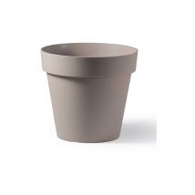 Vaso rotondo cleo 50 cm 60% riciclabile avana - Veca
