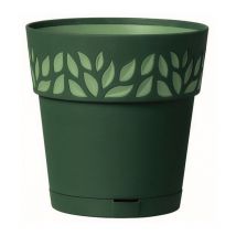 Vaso cloe con riserva d'acqua ï cm. 15X15 h col. bianco