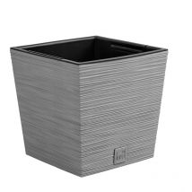 Vaso cuadrado con riserva acqua 7,5 l cemento - furu