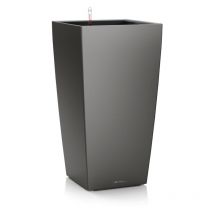 Lechuza - Vaso da interno e esterno cubico Premium 50 cm - Antracite Metalizzato - Antracite Metalizzato