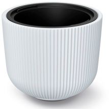 Vaso da fiori bianco, con serbatoio, collezione milly, 46,9 x 46,9 x 38,5 cm, capacità 54 l. - Bianco