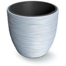 Vaso da fiori grigio, con serbatoio, collezione furu, 29,8 x 29,8 x 28 cm, capacità 15 l. - Grigio