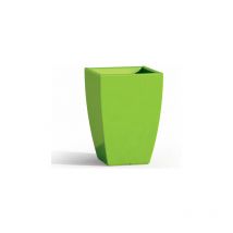 Vaso da giardino in resina verde per esterno. Vasi da