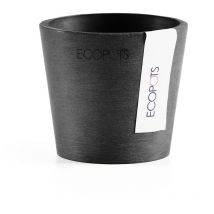 Vaso Amsterdam Mini D8x7cm Grigio Scuro - Ecopots