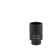 Readcly - Vaso de impacto hexagonal CR-Mo de 36 mm para llave de impacto de 12 puntos Vaso de tuerca largo de 1/2'