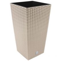 Pentola Rato 26,6 litri con inserto 26,5 x 26,5 x 50 cm in colore mocca