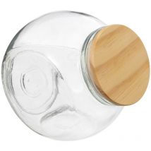 Barattolo per caramelle in vetro con coperchio in legno 2,1l - 5five