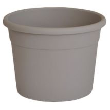 Vaso Cilindro Diana 21 cm Tortora – Altezza 15,5 cm – Design Moderno per Interni ed Esterni