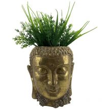 Vaso della marca Dkd Home Decor Dorato Buddha Resina (19,5 x 20,8 x 23,5 cm) (2 Pezzi) (Riferimento: S3024058)