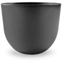 Veca - Vaso rotondo in resina 'Eggy' 45 cm. Terra di Siena