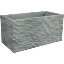 Cassetta fioriera rettangolare resina elegance cm. 60 cenere