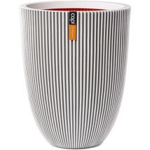 Vaso Elegante Groove 34x46 cm Avorio Capi