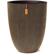 Vaso Elegante Groove – 46x58 cm – Plastica Dorato – Capi