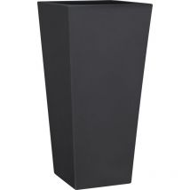 Vaso quadrato alto resina eros cm. 60 antracite